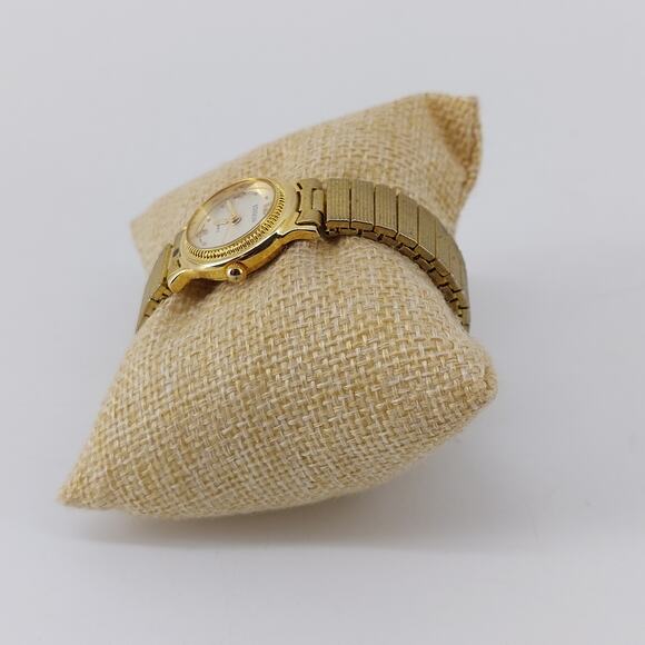 Edison Watch Gold Tone Bracelet Watch Wristwatch Japan Movt - Picture 9 of 16